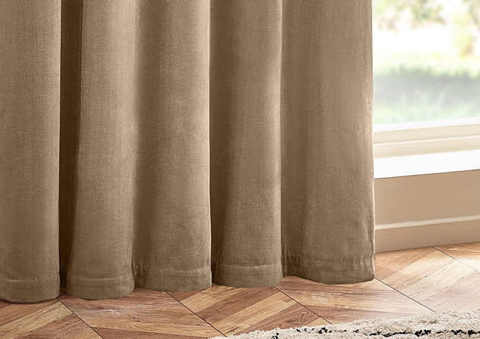 Heavy Chenille Eyelet, Natural - Ready Made Curtains - Image 6